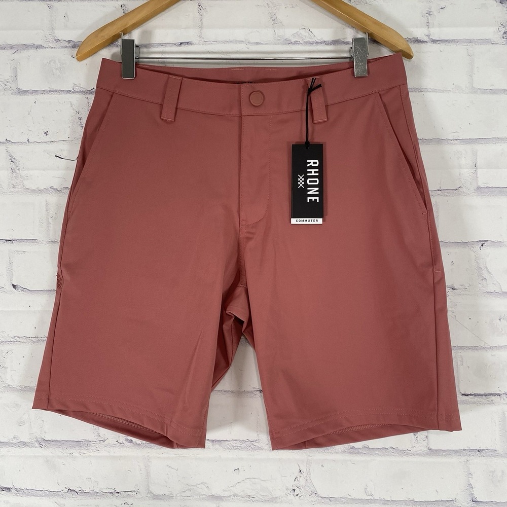 Rhone Shorts Men's Size 32 Chino Shorts 9" Commuter‎ Short Nantucket Red NWT